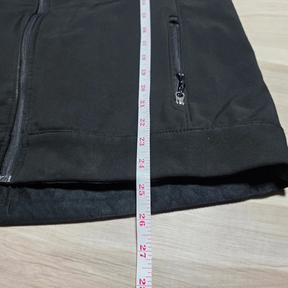 The North‎ Face Apex Softshell Jacket Mens L Black Full Zip Fleece Lined Outdoor
